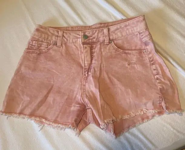 Time & Tru  Pink Denim Shorts