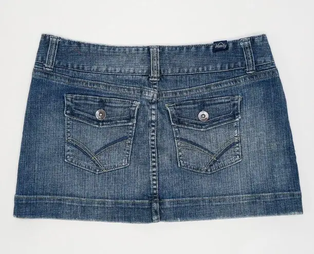 Vintage 90s Vanity Denim Mini Skirt Size L