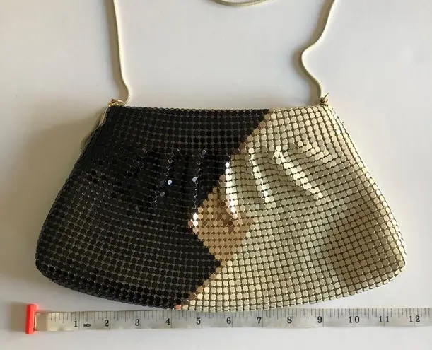 Vintage Black, Gold, and Cream Purse