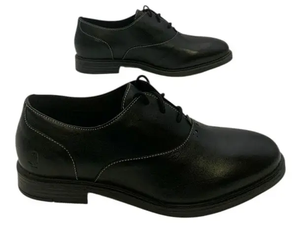 Hush Puppies Bailey Laceless CVO Oxford Black Leather US Women's 8.5M