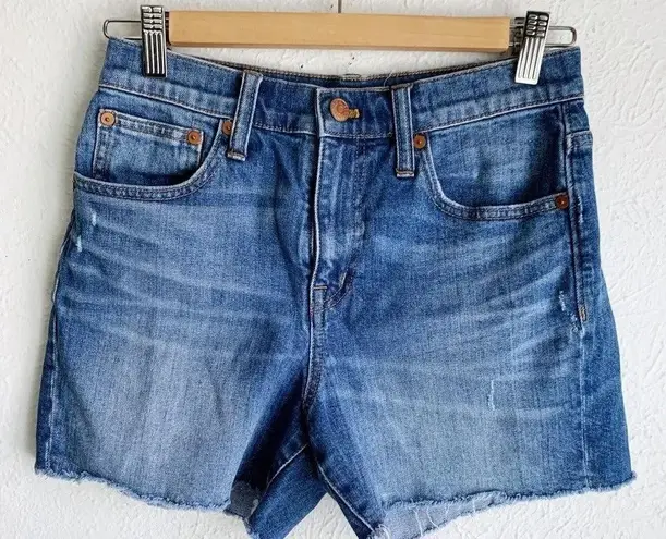 Madewell  High-Rise Denim Shorts Glenoaks Wash:
Cutoff Edition Sz 25