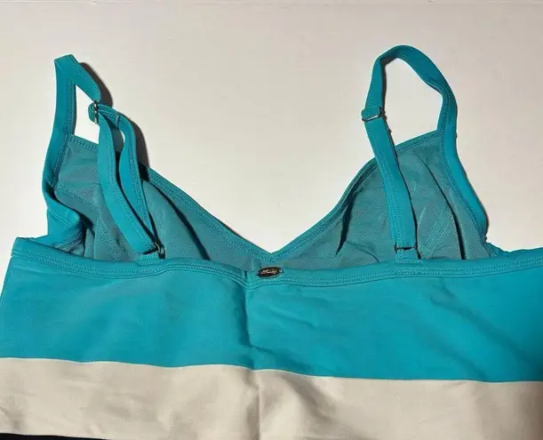 Ballet One Piece Swimsuit Women’s Size 38DD Underwire Bra Blue Black White Size L