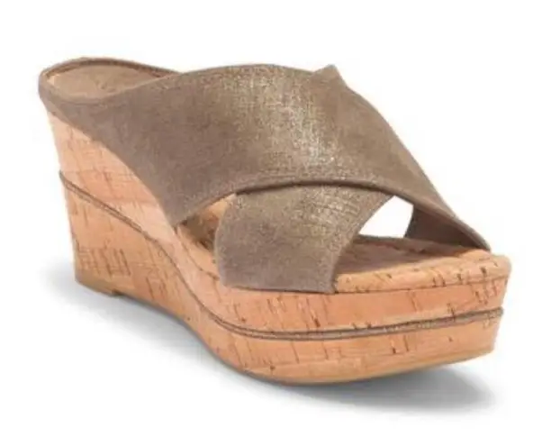 Donald Pliner Brown Dacota Wedge Platform Sandal