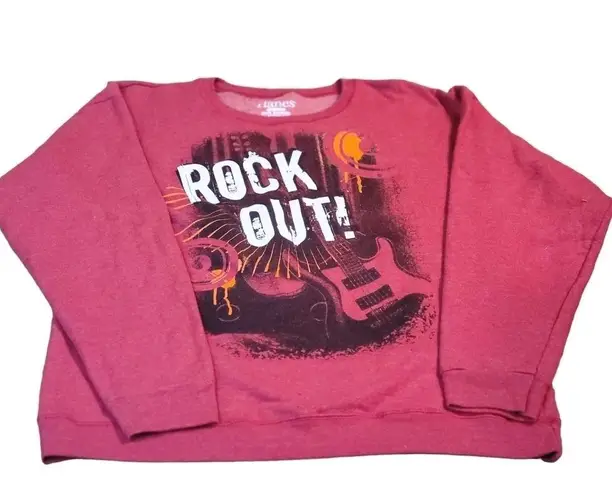 Hanes Unisex  ROCK OUT SWEATER  SIZE 2XL RED