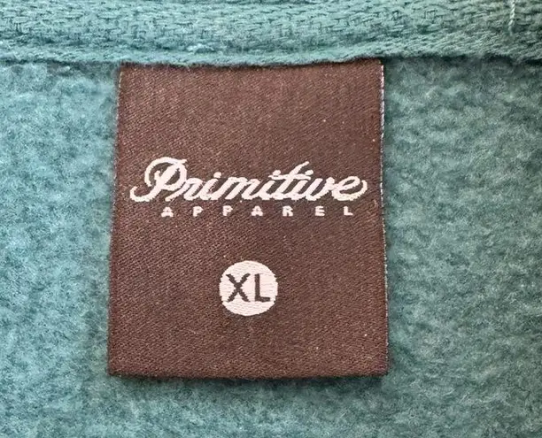 Primitive teal sweatshirt hoodie, “Good for Life,” unisex, size XL