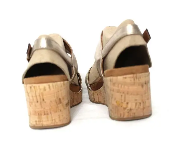 Eurosoft by Sofft Kahley Wedge Sandal Size 7M NWOB Gold