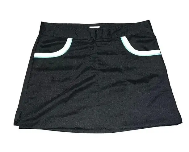 IZOD Women's Skort Golf Skirt Tennis Black XFG Golf Tees Holder Size 8