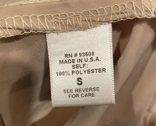 Willow & Clay Golden Tan Satiny Halter Top Going Out Top