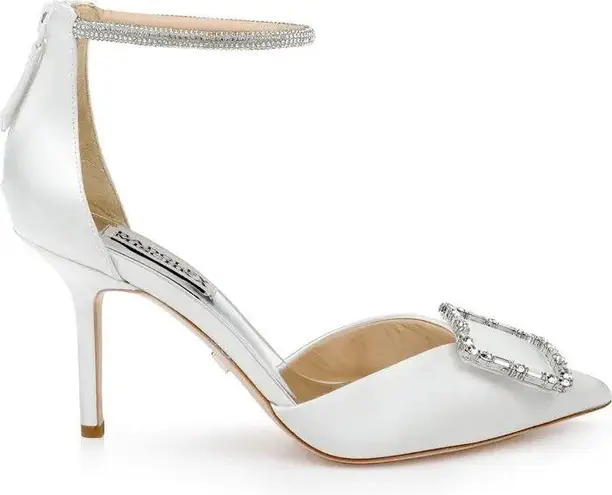 Badgley Mischka Collection Ulissa d'Orsay Pump, White, Size 10, NWT