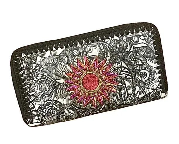 Sakroots ARTIST COLLECTION FLORAL EMBROIDERED WALLET