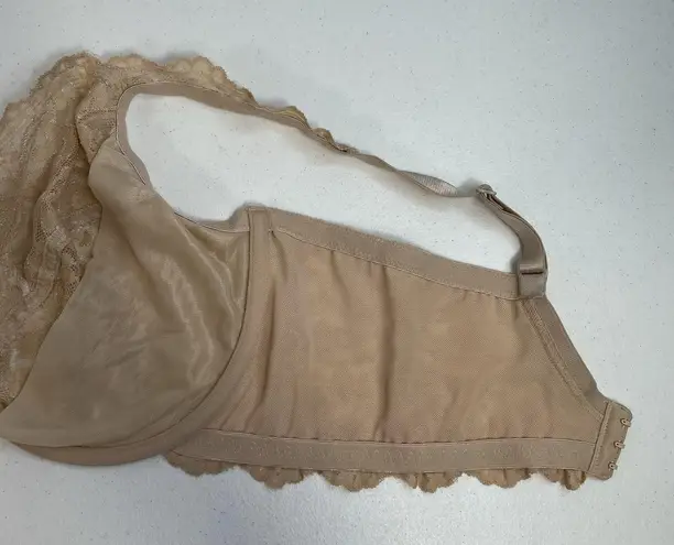 Smart & Sexy 42DD Bra Signature Lace Unlined Underwire In Buff Beige SA964