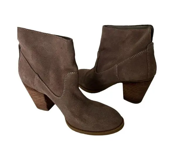 Frye  Tan Suede Ankle Booties Boots Size 7.5