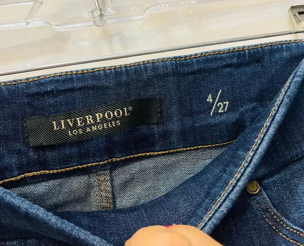 Liverpool Women's Farrah Hi-Rise Pull-On Ankle High Performance Denim Jeans