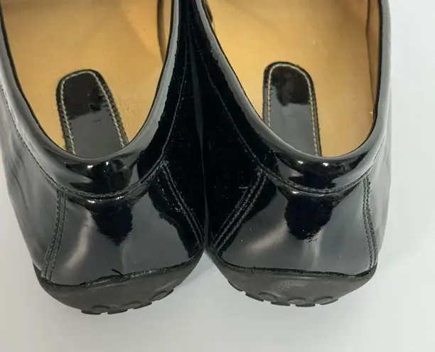 Van Eli Black Patent Leather Moccasin Loafer Slipon Flats Women’s Size 9