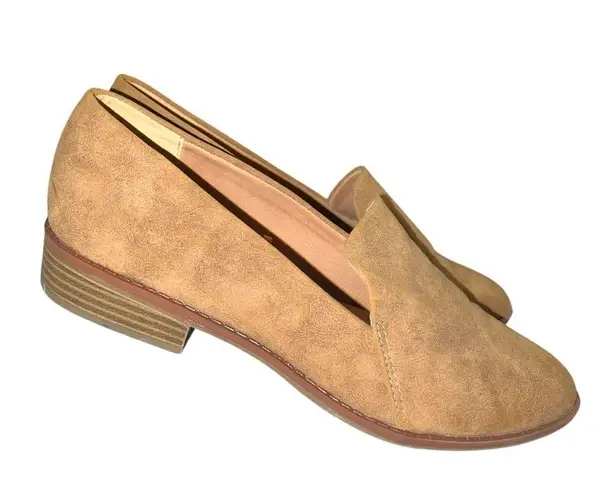 Indigo rd. Tan brushed suede flats