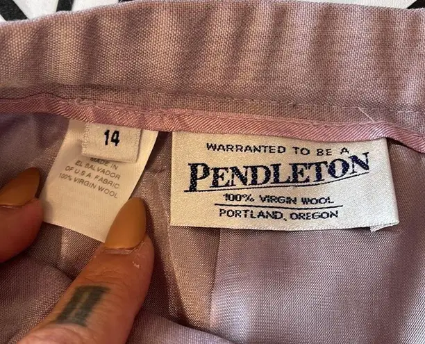 Pendleton  Lilac Virgin Wool Pencil Skirt size 14