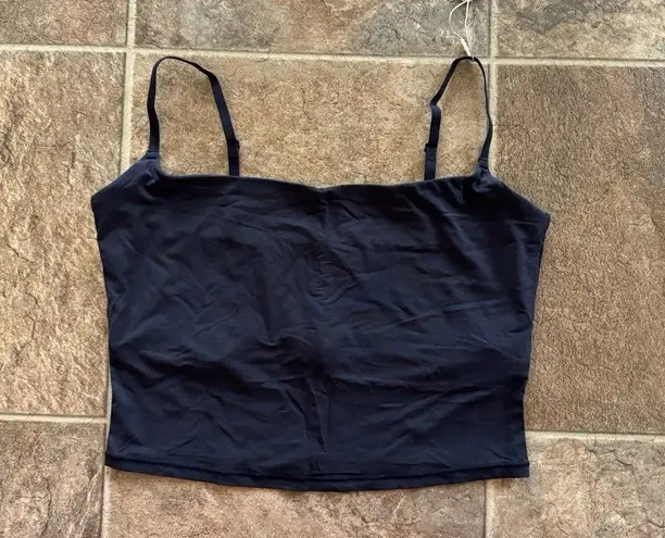 SKIMS Fits Everybody Cropped Cami Onyx Size Large