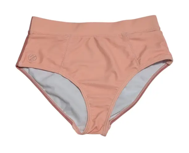 Nani Swimwear Colorblock High Rise Swim Bottoms Peach Pink Mauve Womens X
