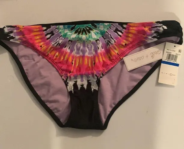 The Cove NWT Salt +  Totally Tie Dyed Printed Bikini Bottom