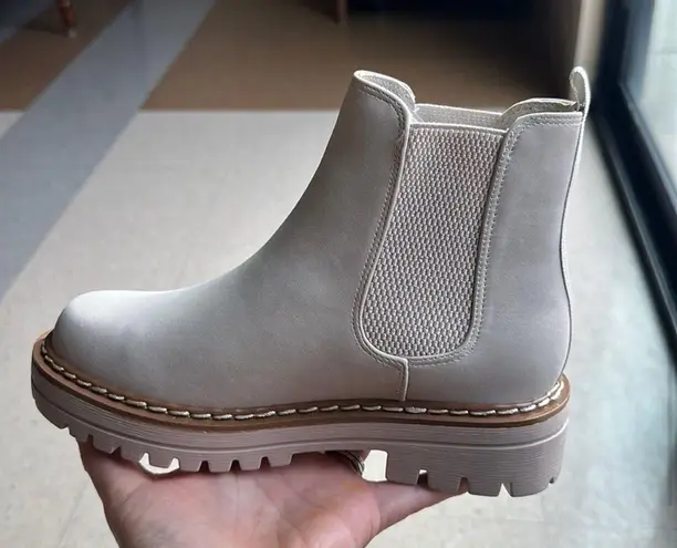 Soda Chelsea Lug Sole Ankle Bootie