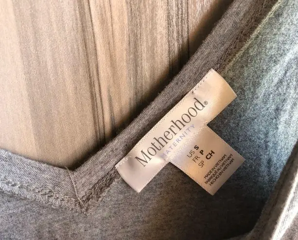 Motherhood Maternity tank top size small gray summer tank top low cut back