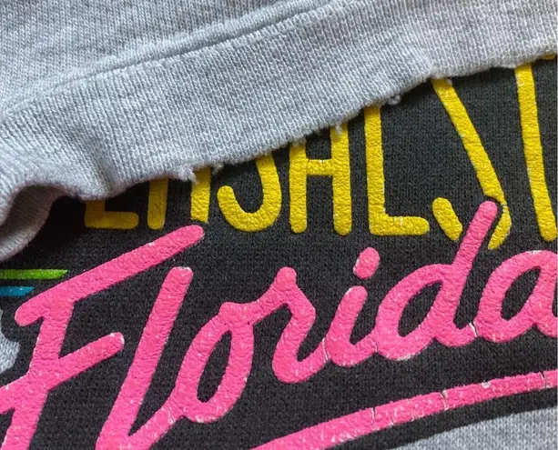 Vintage 90s Tultex Universal Studios Florida Distressed Gray Crewneck Sweatshirt