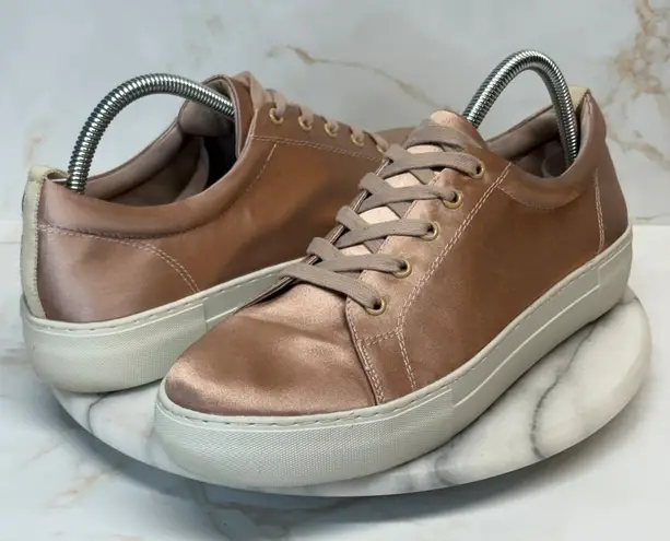 J/Slides Amberr Sneakers Pink Blush Satin Leather Lined Woman's 10 Casual