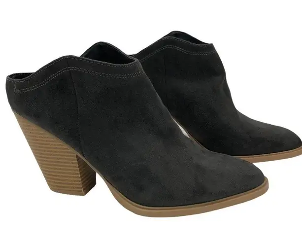 DOLCE VIDA Grey Faux Suede Lori Mules 9.5