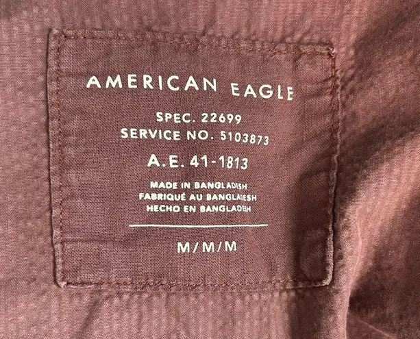 American Eagle AEO Corduroy Cropped Bomber Jacket Size Medium