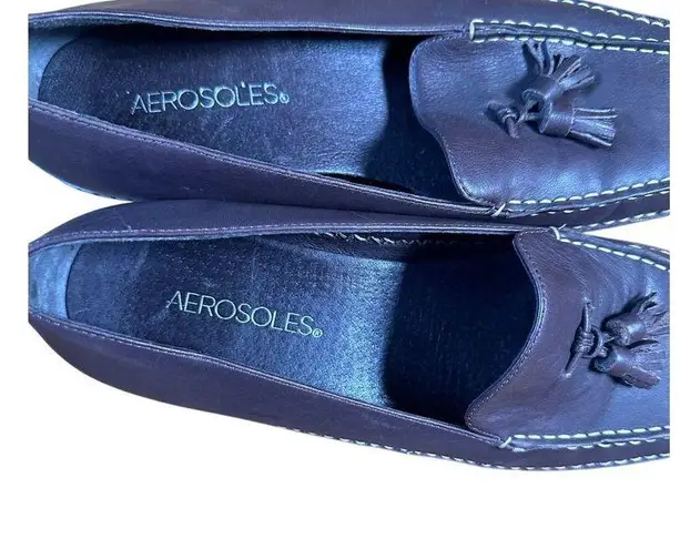 Aerosoles Leather Tassel Loafers Comfort Driving Moccasins Classic Flats