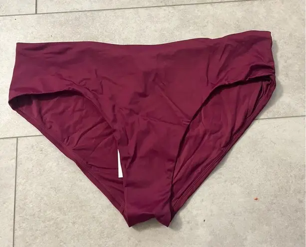 ANDIE NWT Swim Plum Purple Hipster Bikini Bottom XXL 90s Low Rise Beach Summer