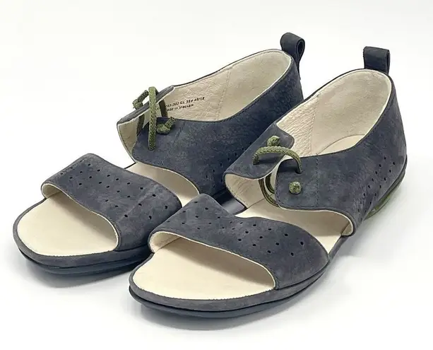 NWOB Camper Womens Girls Right Nubuck Leather Shoes Size 38 Grey Perforated Gray