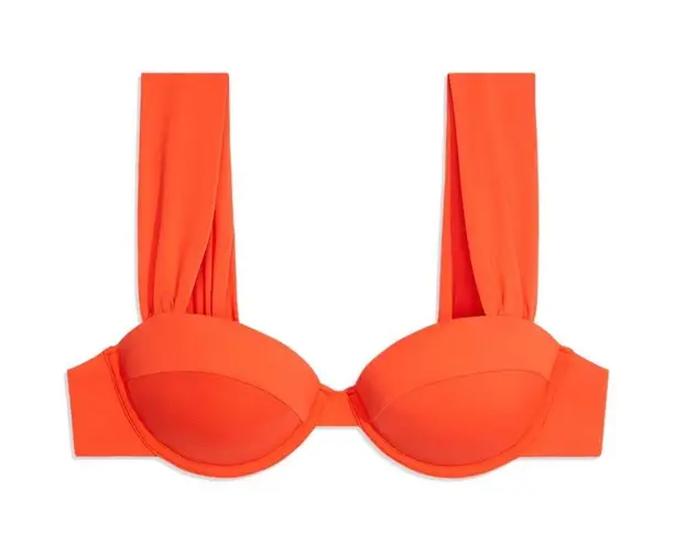 We Wore What Claudia Bikini Top in Poppy Red Orange