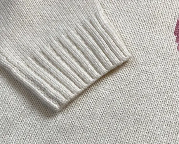 NWT Wear For Good Preston Drop Shoulder Heart Intarsia Sweater Size L