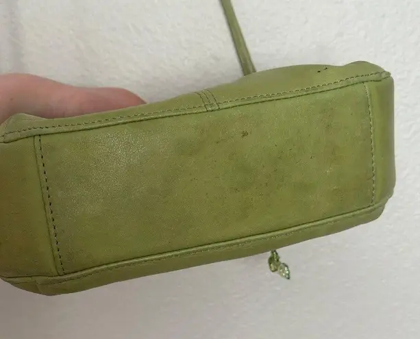 Fossil Cute Y2K Green  Crossbody Leather Handbag Purse Bag