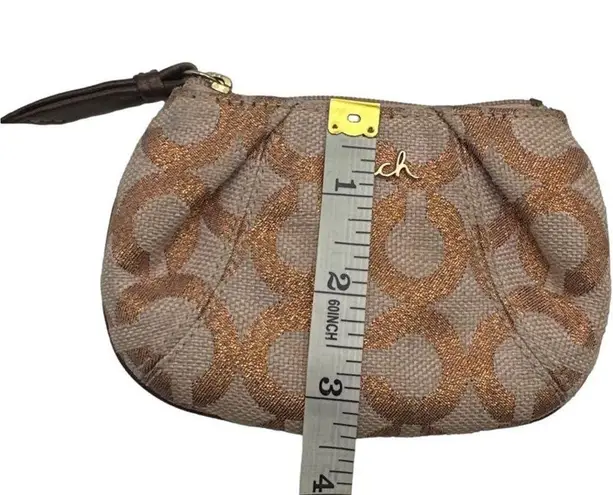 Coach  Signature Canvas Coin Purse / Key chain - Image 4