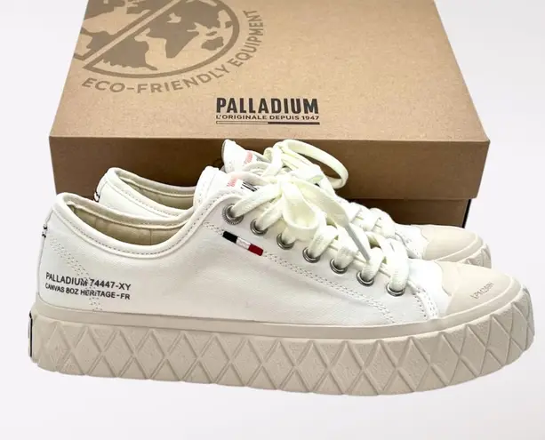 Palladium Palla Ace Organic White Canvas Sneakers Women’s 7.5