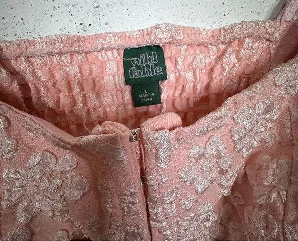 Wild Fable  Floral Corset Pink Mini Skirt Set Size Large