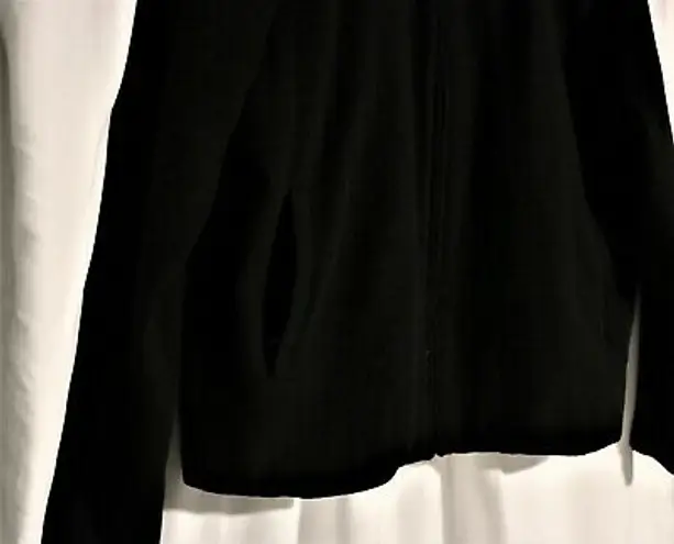 Alpine Swiss Mens Large Wool Blend Black Open Bottom Jacket JD Bomber Zipper Coat