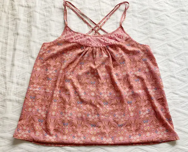 Modcloth Lace Floral Strappy Cami