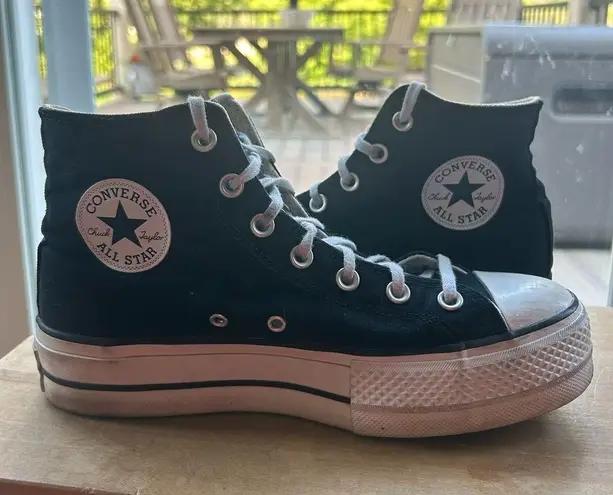 Converse Black High Top Platform