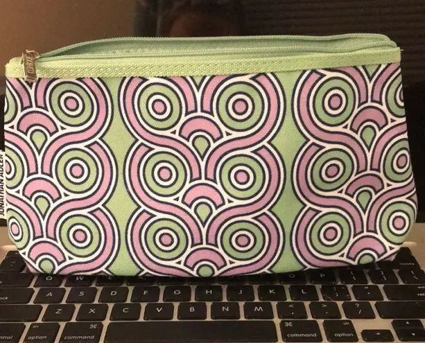 Clinique Jonathan Adler-designed Makeup Bag Purple & Green