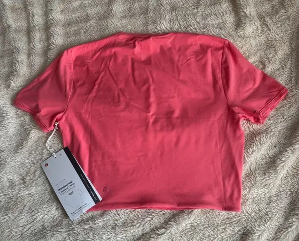 Lululemon  Wundermost Ultra-Soft Nulu Crewneck Cropped T-Shirt SZ M