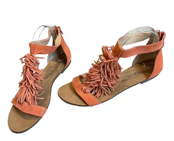 Sole Society  Koa Fringe Sandals, Sz 8.5