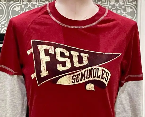 Soffe  Vintage Florida State Seminoles FSU Garnet L/S Shirt - XL - Pennant Design