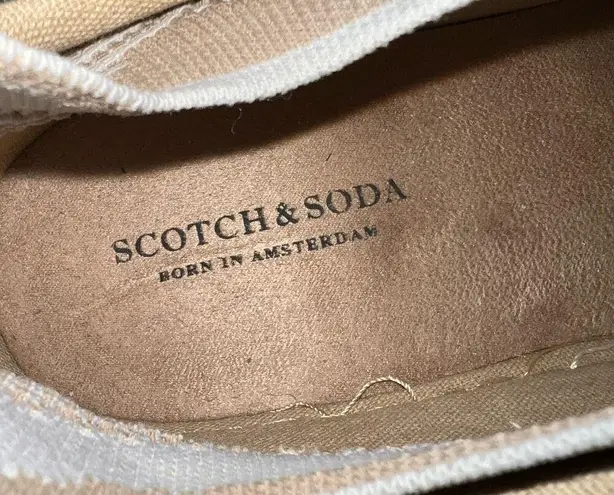 Scotch & Soda Plakka Leather Sneakers Olive Green/Cream Size 40 Euro/Women’s 9.5