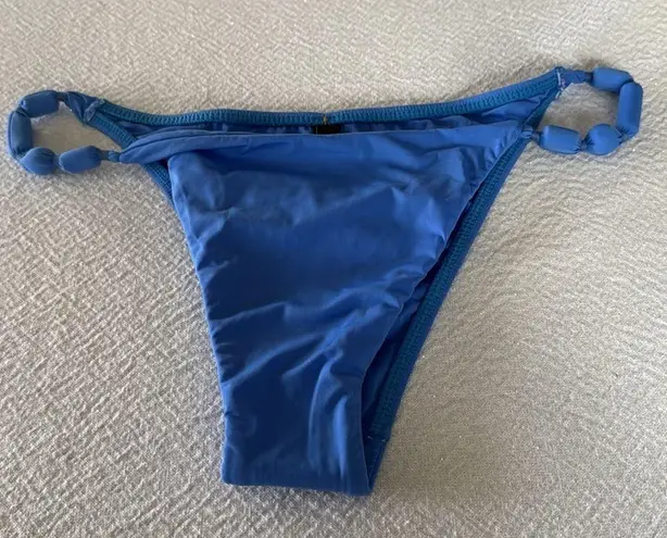 ViX Swimwear Athena Solid Bikini Bottoms in Blue, Size Large, $128 Blue