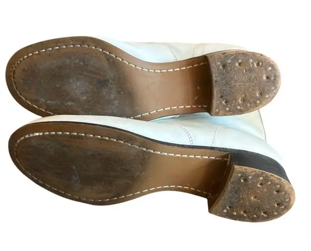 Vintage P.W. Minor White Leather Boots Tassels | Women’s 7 7.5