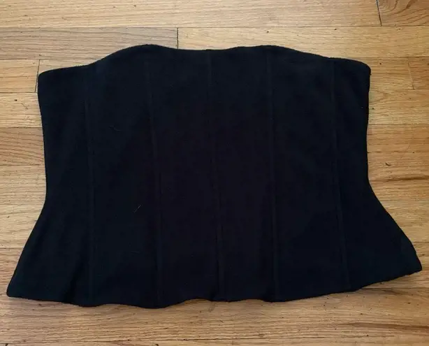 SKIMS Fleece Black Corset Size 4x