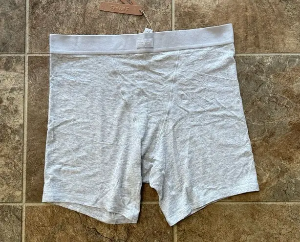 SKIMS Boyfriend Boxer Light Heather Grey Size Medium